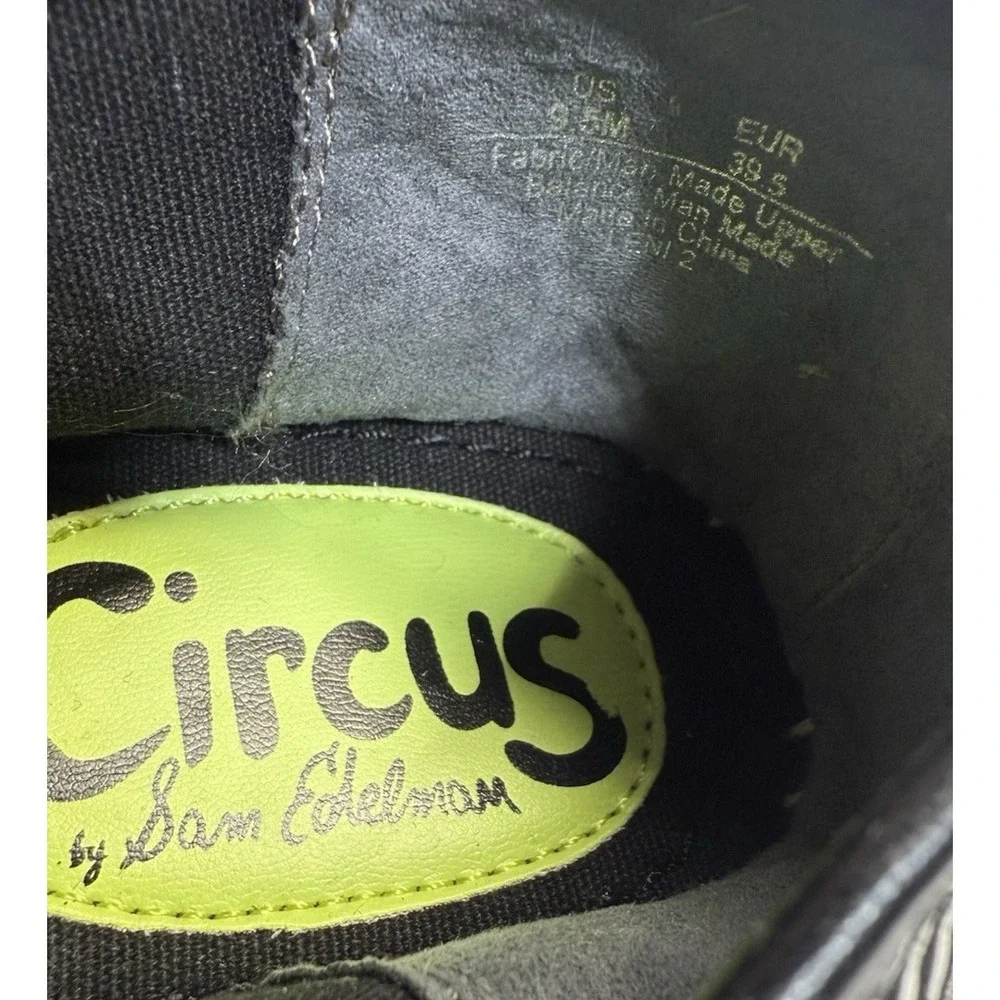 Circus By Sam Edelman Women's Black Canvas Espadrilles Flats Size 9.5M